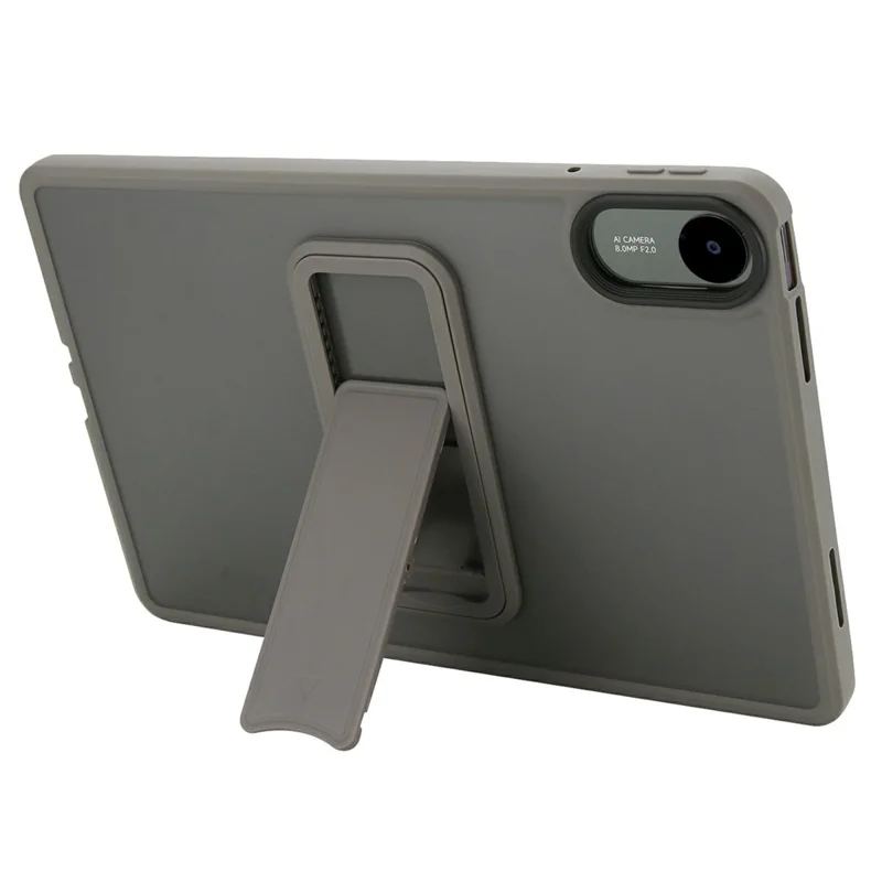 For Xiaomi Redmi Pad 2 / Pad SE 11 2025 Case with Kickstand TPU + PC Skin-Touch Tablet Cover - Grey
