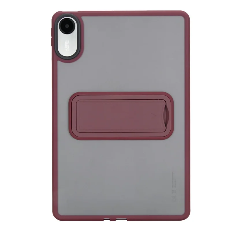 For Xiaomi Redmi Pad 2 11 Case with Kickstand TPU + PC Skin-Touch Tablet Cover - Wine Red