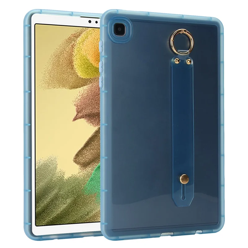 For Samsung Galaxy Tab A7 Lite 8.7-inch Case Shockproof TPU Tablet Cover with Wristband - Blue