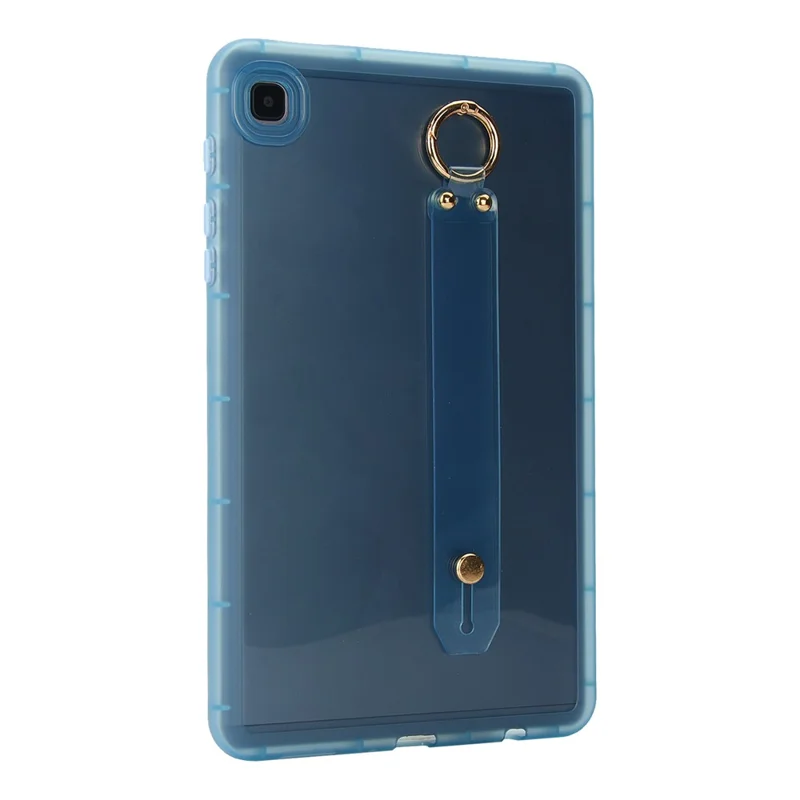 For Samsung Galaxy Tab A7 Lite 8.7-inch Case Shockproof TPU Tablet Cover with Wristband - Blue