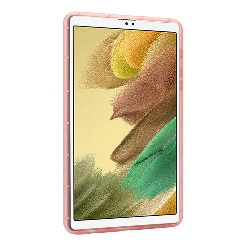 For Samsung Galaxy Tab A7 Lite 8.7-inch Case Shockproof TPU Tablet Cover with Wristband - Pink