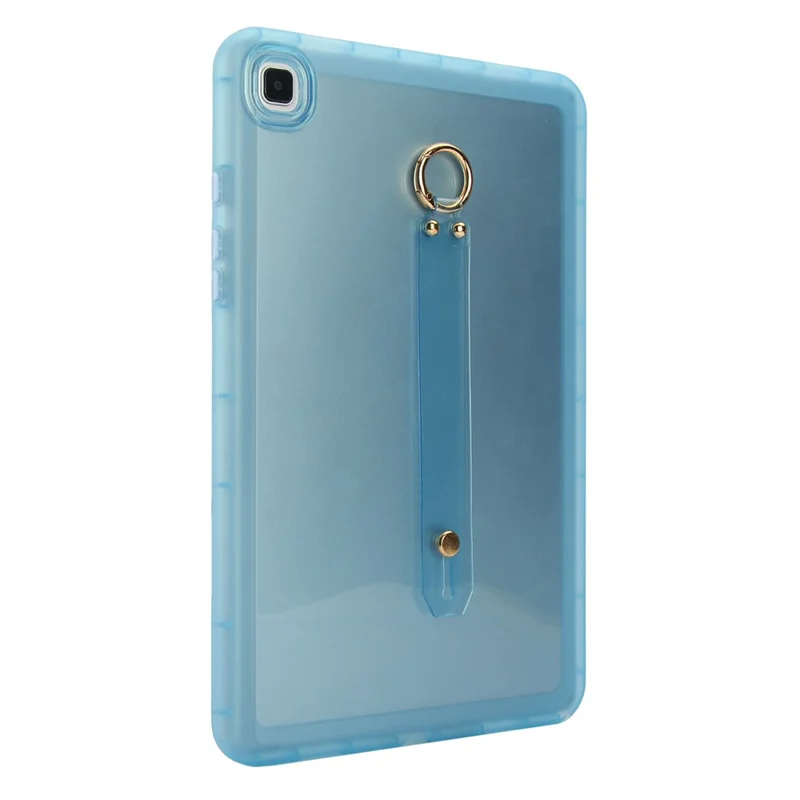 For Samsung Galaxy Tab A7 10.4 (2020) Case Shockproof TPU Tablet Cover with Wristband - Blue