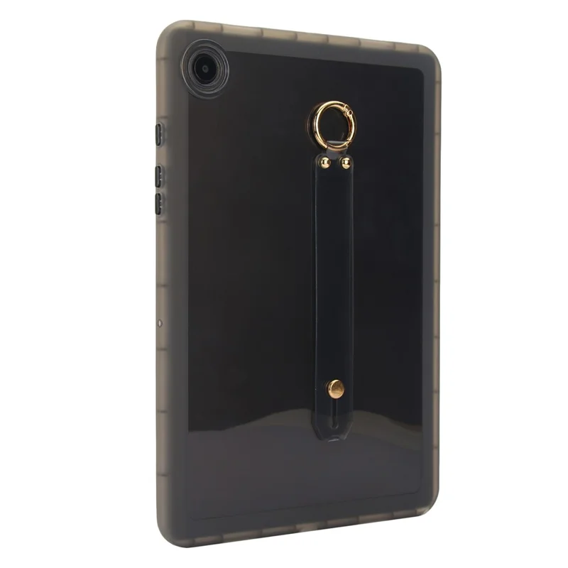 For Samsung Galaxy Tab A8 10.5 (2021) Case Shockproof TPU Tablet Cover with Wristband - Black