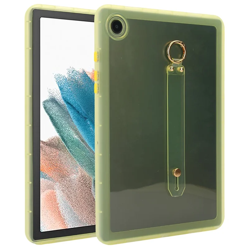 For Samsung Galaxy Tab A8 10.5 (2021) Case Shockproof TPU Tablet Cover with Wristband - Yellow