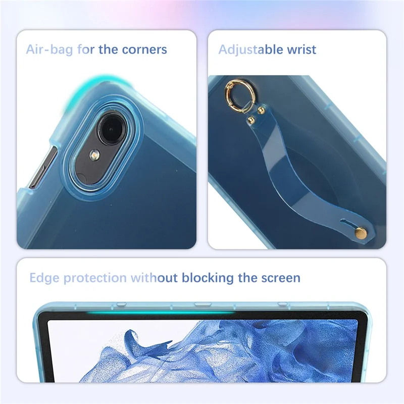 Cover Antiurto per Samsung Galaxy Tab S9 con Cinturino - Blu