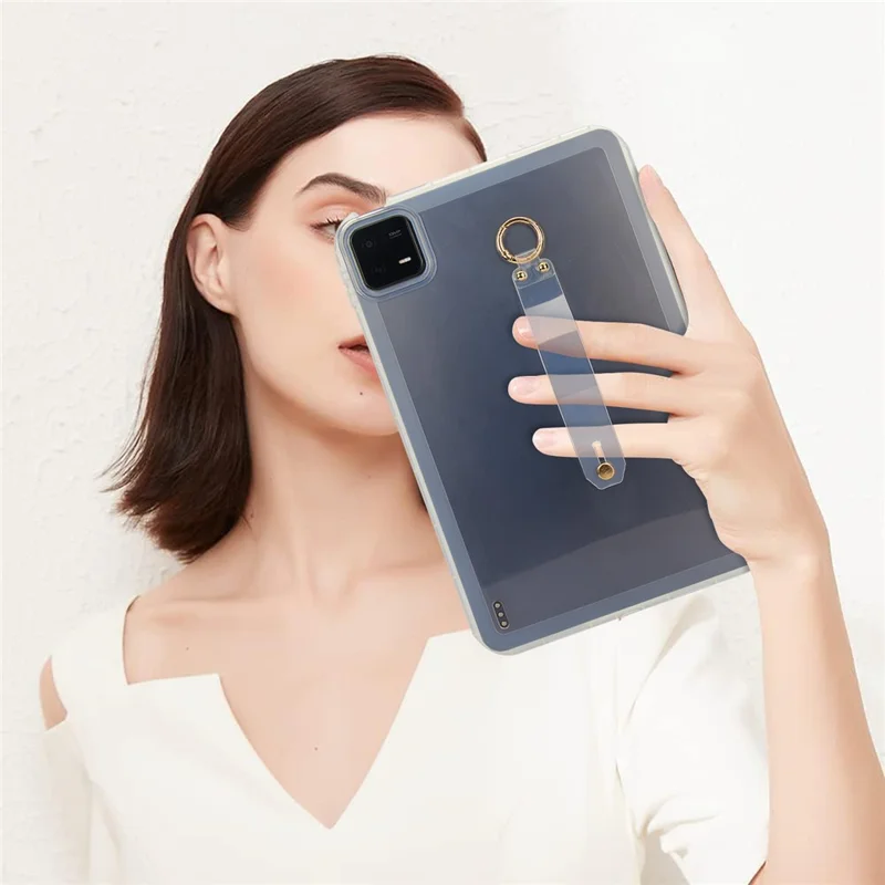 Funda Xiaomi Pad 6 Pro / Pad 6 Antigolpes de TPU con Correa de Muñeca - Transparente