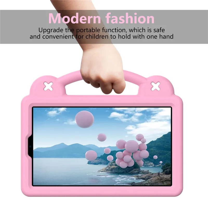 For Lenovo Tab K9  /  Tab One Case Kids Cartoon Patterns Hand Grip Kickstand Tablet EVA Cover - Pink
