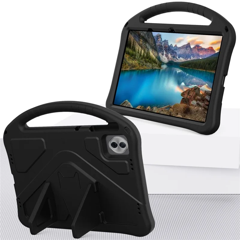 For Honor Pad 10 Case EVA Tablet Cover with Handle Kickstand Children Friendly - Black