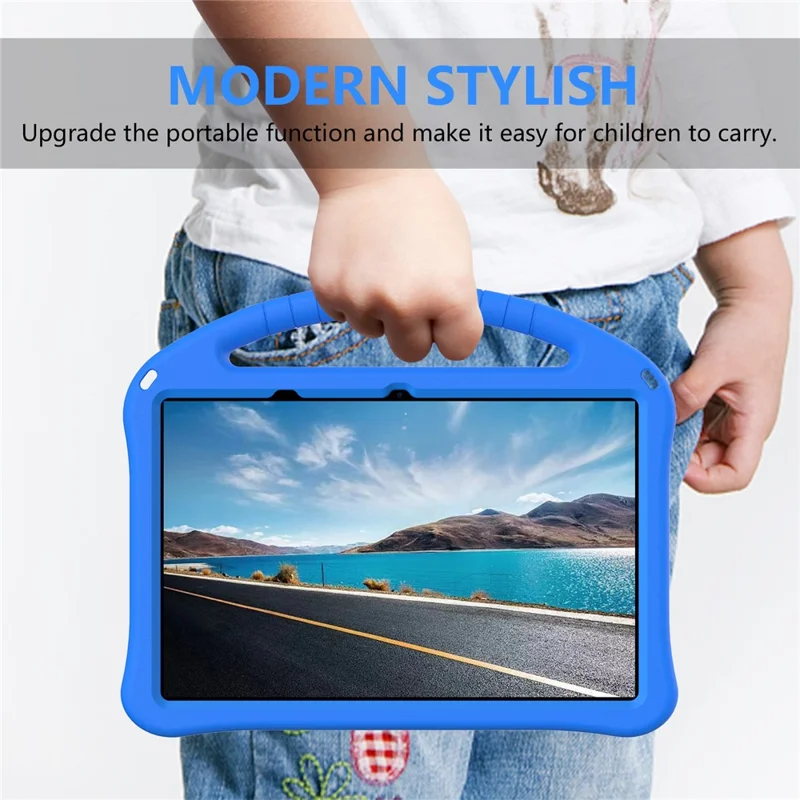 For Honor Pad 10 Custodia EVA Copertura Tablet con Maniglia e Supporto - Blu