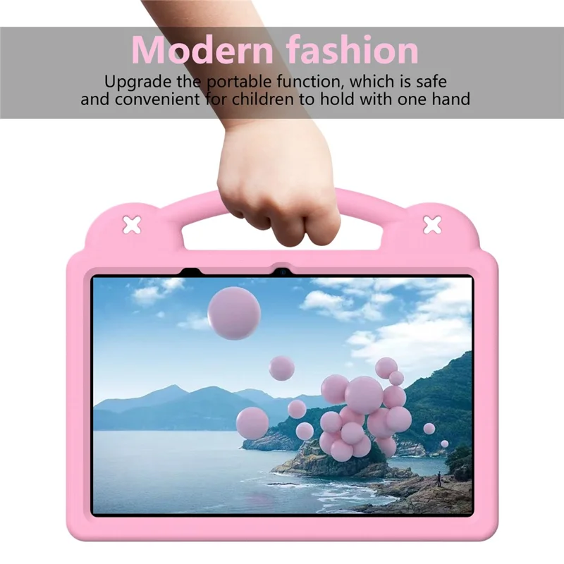 For Honor Pad 10 Case Kids Cartoon Patterns Hand Grip Kickstand Tablet EVA Cover - Pink