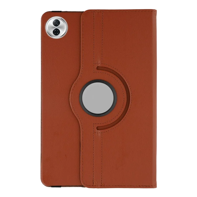 Capa para Tablet For Honor Pad 10 com Suporte Giratório em Couro Sintético + PC com Faixa Elástica - Marrom