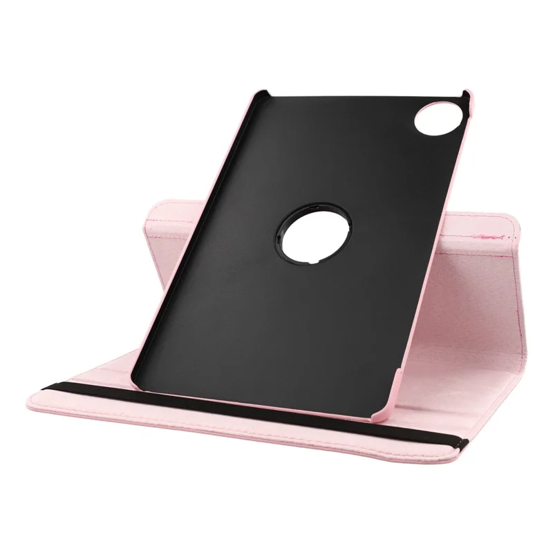 For Honor Pad 10 Case Rotating Stand PU Leather + PC Tablet Cover with Elastic Band - Pink