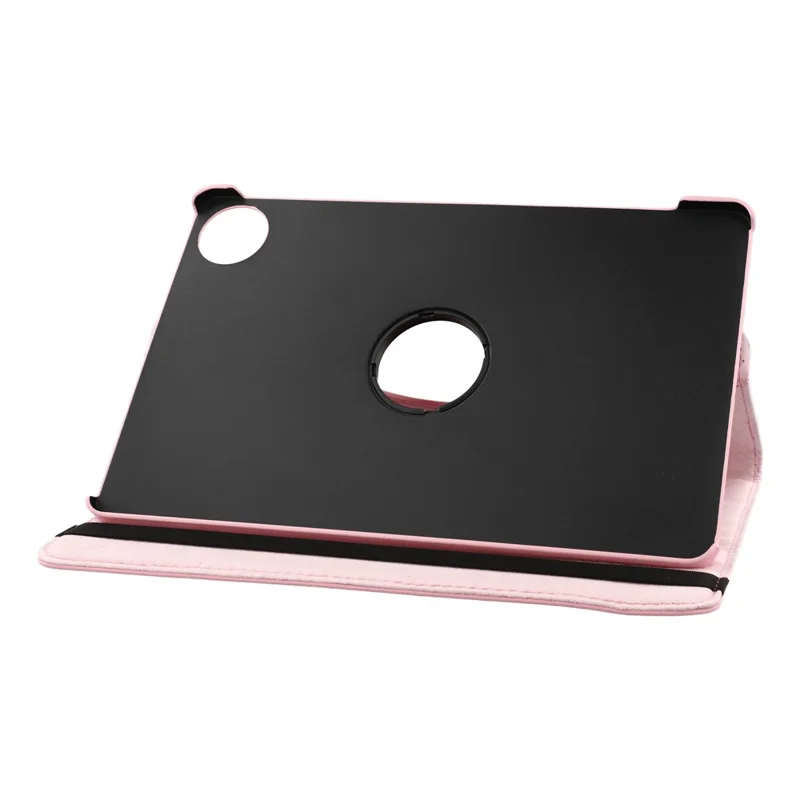 For Honor Pad 10 Case Rotating Stand PU Leather + PC Tablet Cover with Elastic Band - Pink