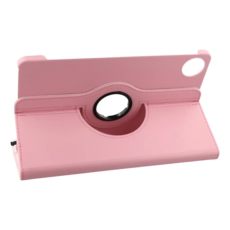 For Honor Pad 10 Case Rotating Stand PU Leather + PC Tablet Cover with Elastic Band - Pink