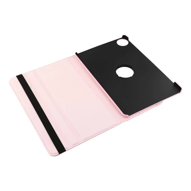 For Honor Pad 10 Case Rotating Stand PU Leather + PC Tablet Cover with Elastic Band - Pink