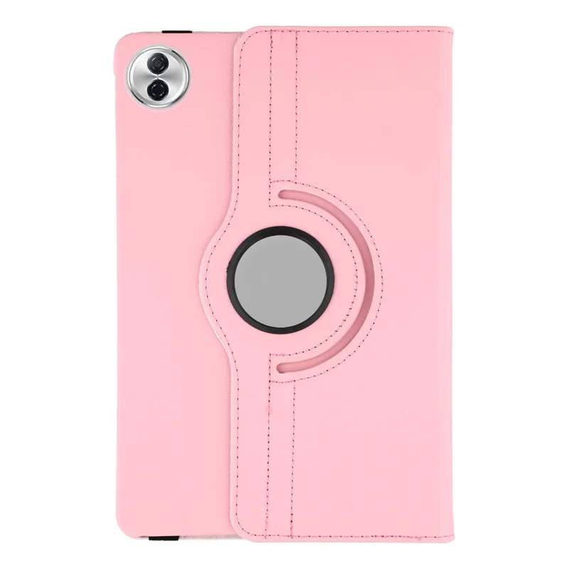 For Honor Pad 10 Case Rotating Stand PU Leather + PC Tablet Cover with Elastic Band - Pink