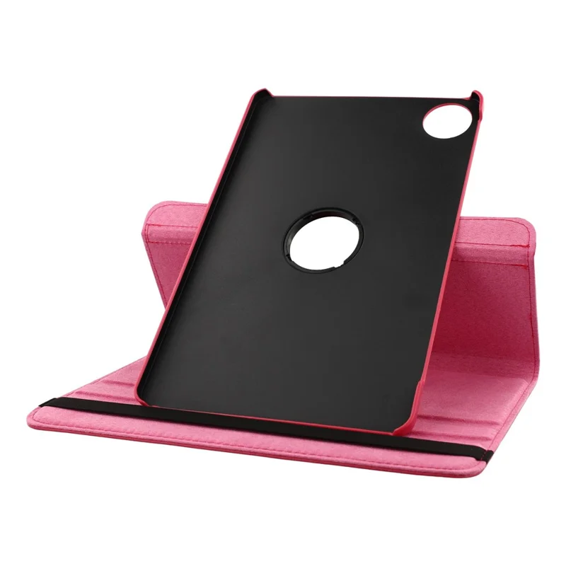 For Honor Pad 10 Case Rotating Stand PU Leather + PC Tablet Cover with Elastic Band - Rose