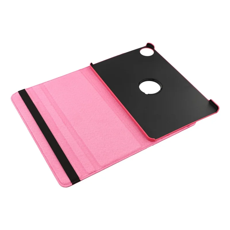 For Honor Pad 10 Case Rotating Stand PU Leather + PC Tablet Cover with Elastic Band - Rose