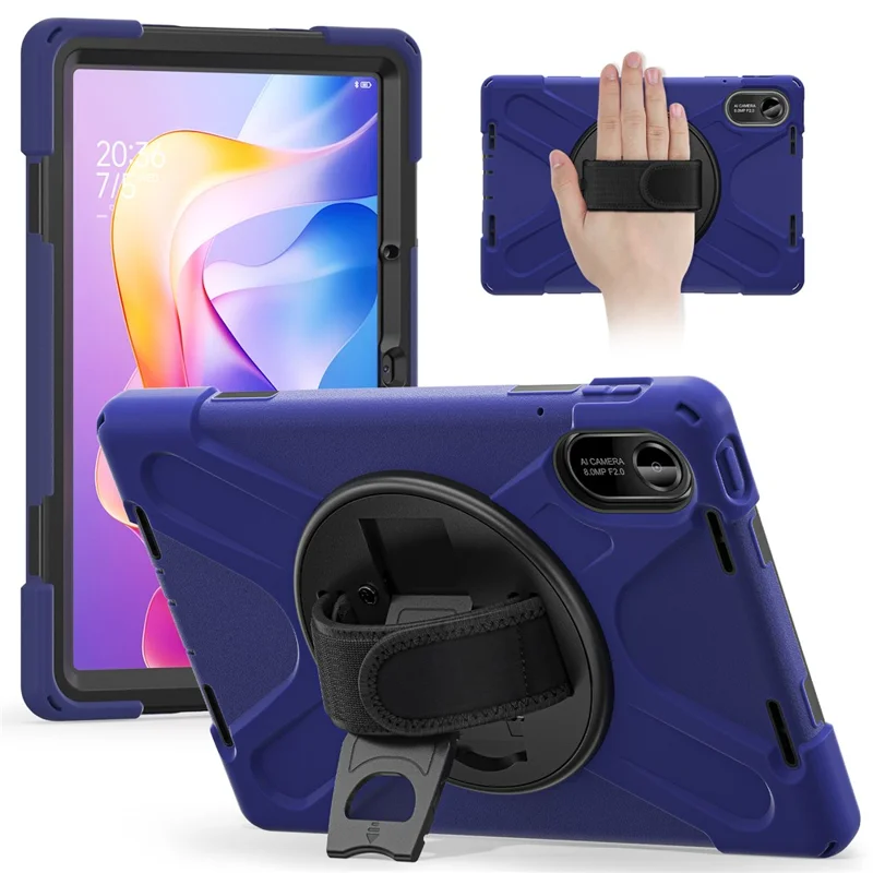 Für Xiaomi Redmi Pad 2 Hülle TPU + PC + Silikon Ständer Stoßfeste Tablet-Schutzhülle - Marineblau