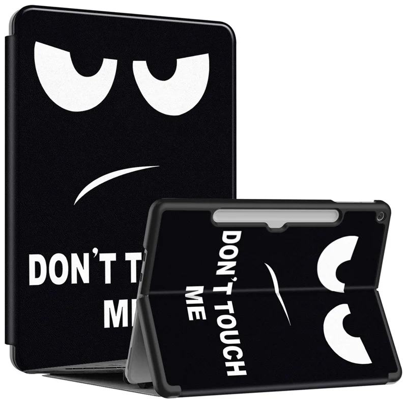 For Microsoft Surface Pro 12inch Case PU Leather Pattern Printing Stand Folio Tablet Cover - Don't Touch Me