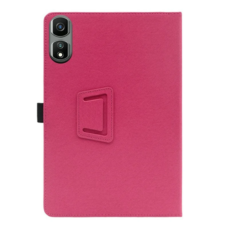 For Blackview Tab 60 Pro Case Stand PU Leather Tablet Cover Built-in Hand Strap - Rose