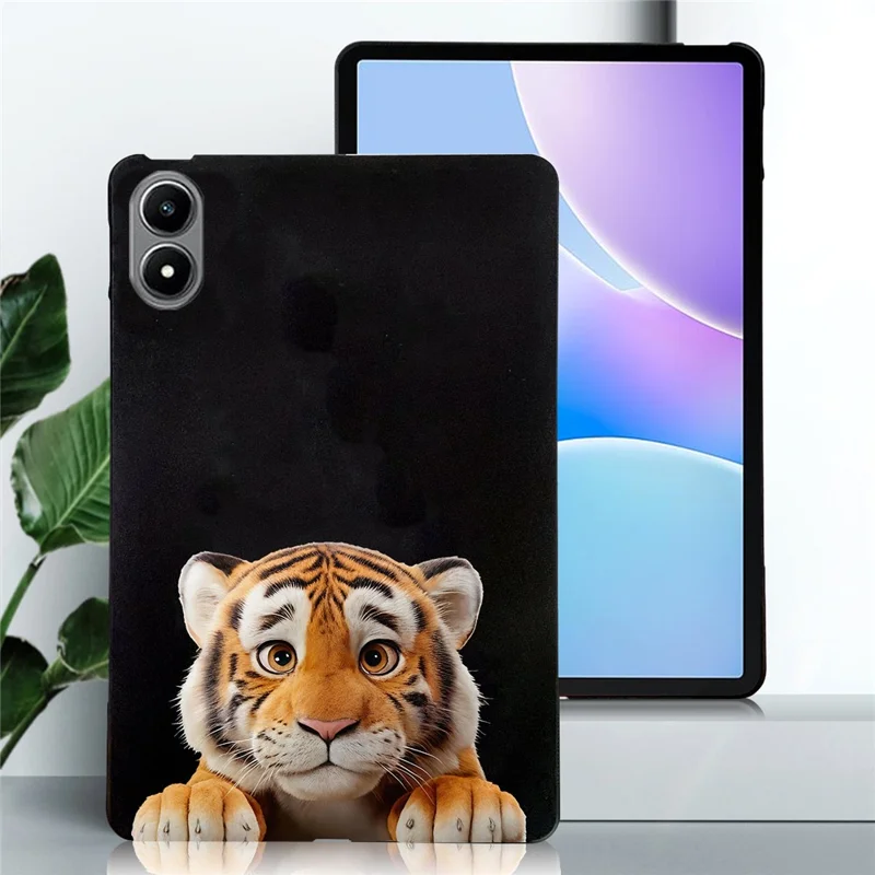 For Infinix Xpad 20 Case Pattern Printing Slim TPU Tablet Protective Cover - Little Tiger