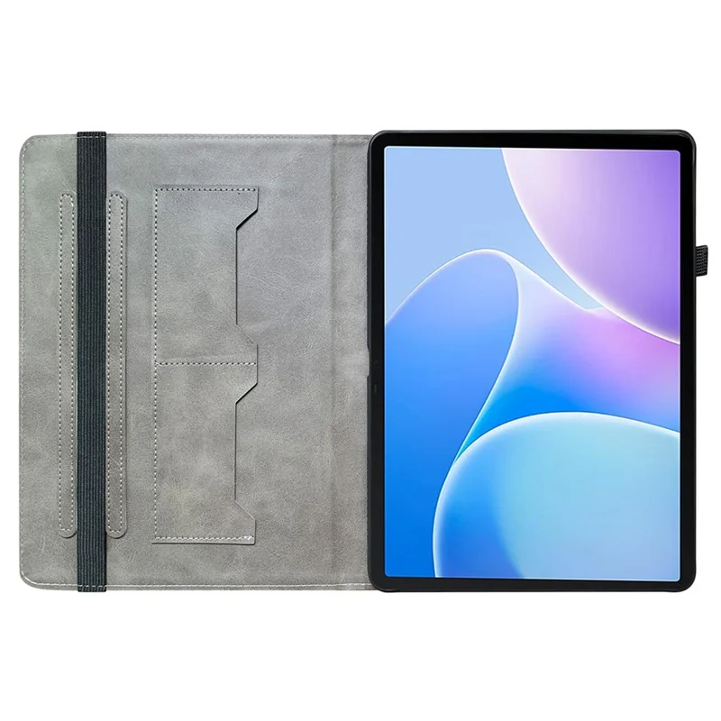 Para Infinix Xpad 20 Capa de Couro com Estampa Padrão, Suporte para Tablet com Compartimentos para Cartões - Cabeça de Leão