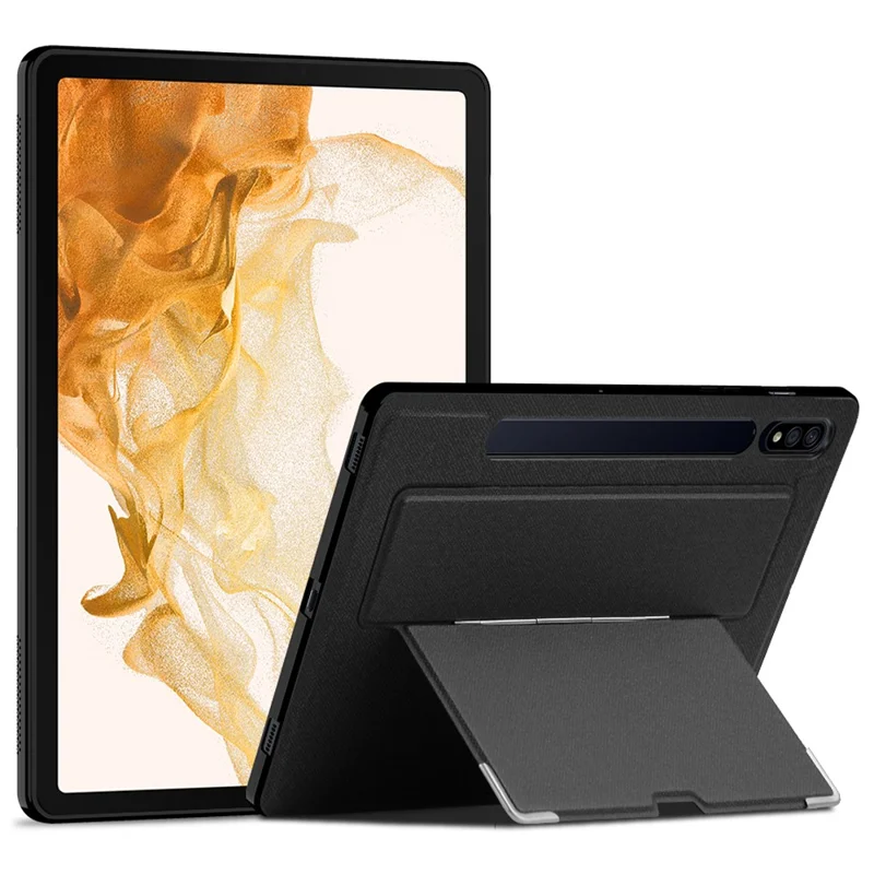 Til Samsung Galaxy Tab S8 Task PU-læderbelagt PC-tablet med bagdæksel