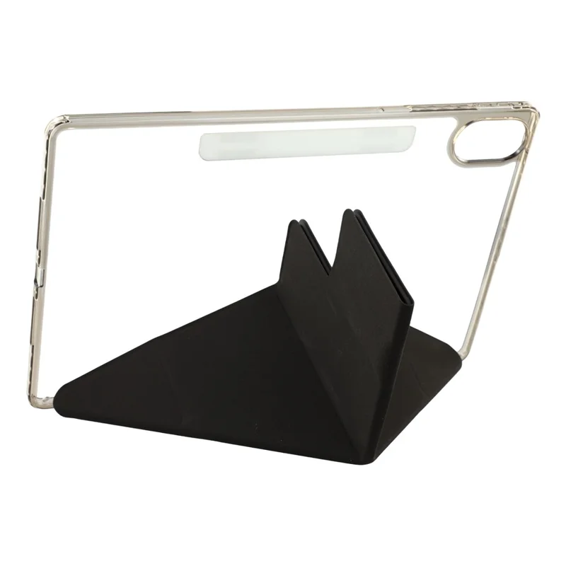 Capa para Huawei MatePad Air (2024) Magnética Dual Clasp PU TPU Acrílico Origami Suporte Tablet - Preto