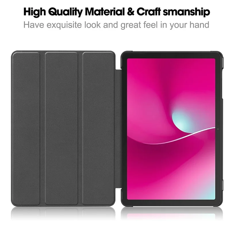For T-Mobile REVVL Tab 2 (2025) Case Anti-Drop Leather Stand Tablet Cover - Blackish Green