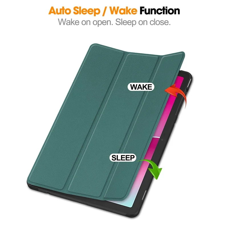 For T-Mobile REVVL Tab 2 (2025) Case Anti-Drop Leather Stand Tablet Cover - Blackish Green