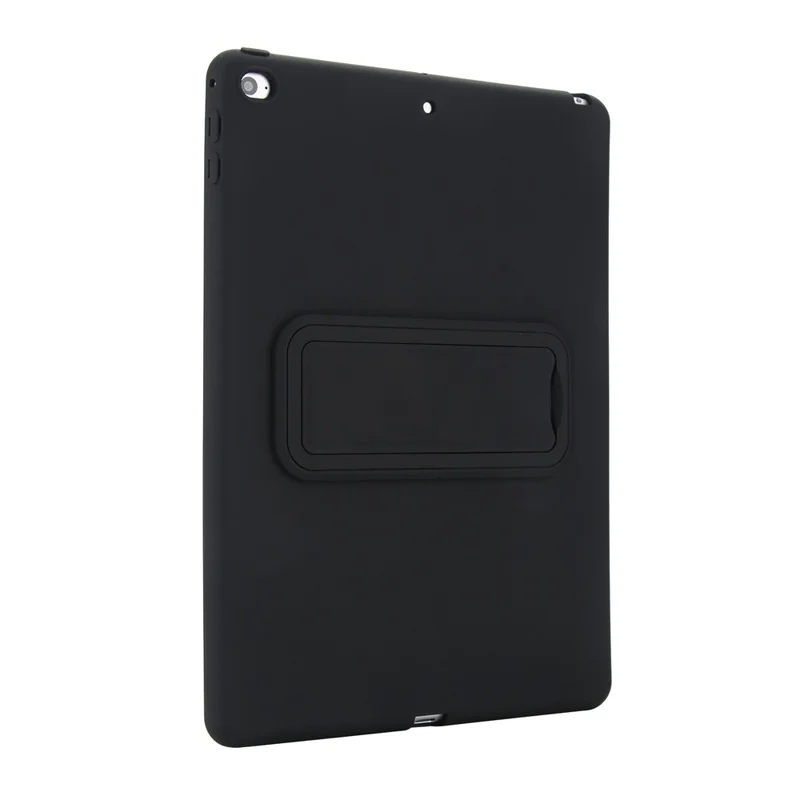 Kickstand Tablet Case for iPad 9.7-inch (2018) / (2017) / Air 2 TPU + PC Skin-Friendly Protective Cover - Black