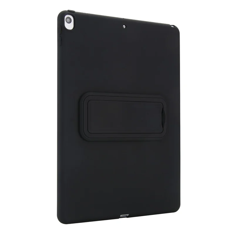 For iPad Air 10.5 inch (2019) Case TPU + PC Skin-Friendly Kickstand Tablet Cover - Black