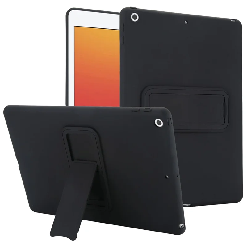 Чехол с подставкой для планшета iPad 10.2 (2021) / (2020) / (2019) TPU + PC с защитой кожи - Черный
