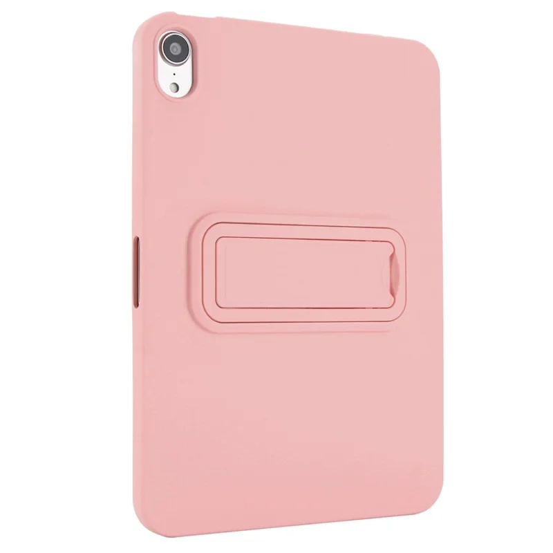 For iPad mini (2024) / (2021) Case TPU + PC Skin-Friendly Kickstand Tablet Cover - Pink