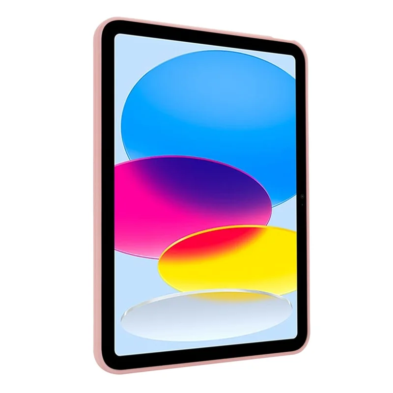 For iPad (2025) / 10.9 (2022) Case TPU + PC Skin-Friendly Kickstand Tablet Cover - Pink