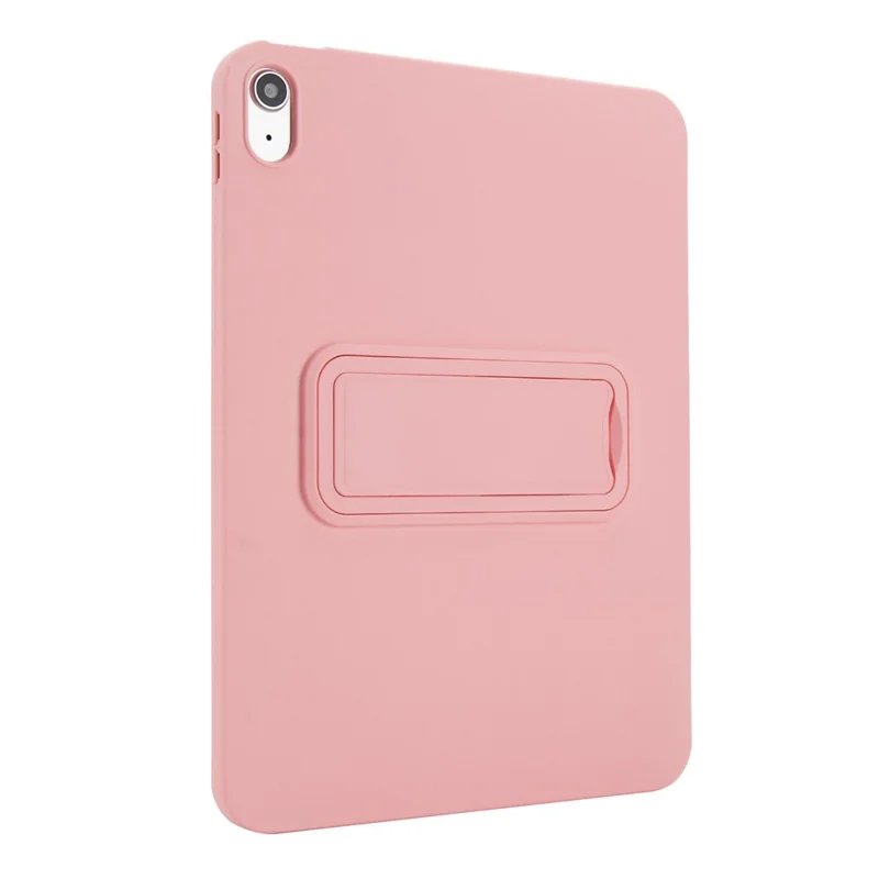 For iPad (2025) / 10.9 (2022) Case TPU + PC Skin-Friendly Kickstand Tablet Cover - Pink