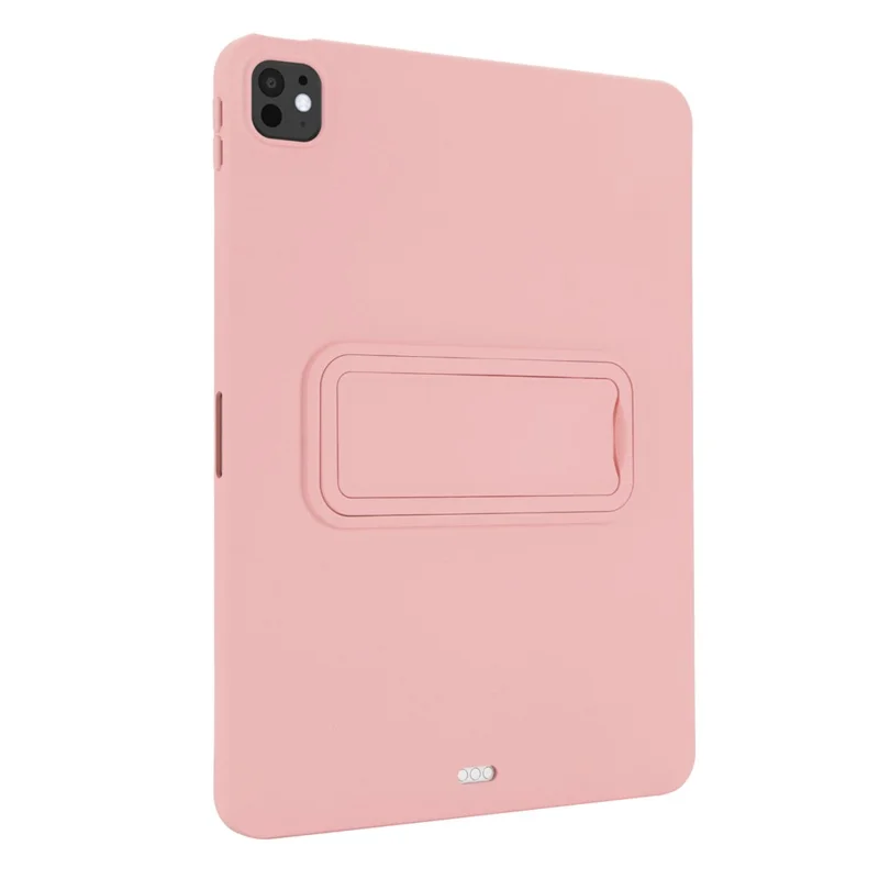 For iPad Pro 11 (2024) Case TPU + PC Skin-Friendly Kickstand Tablet Cover - Pink