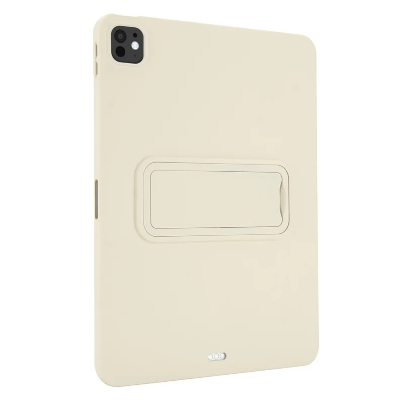 For iPad Pro 11 (2025) / 11 (2024) Case TPU + PC Skin-Friendly Kickstand Tablet Cover - Beige