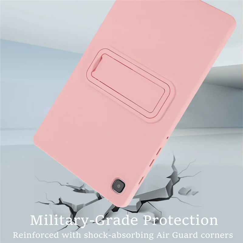 For Samsung Galaxy Tab A7 Lite 8.7-inch Case TPU + PC Skin-Friendly Kickstand Tablet Cover - Pink
