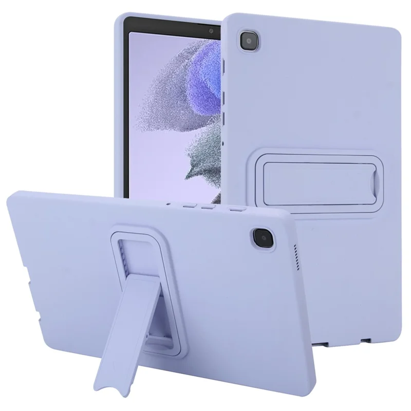 For Samsung Galaxy Tab A7 Lite 8.7-inch Case TPU + PC Skin-Friendly Kickstand Tablet Cover - Light Purple