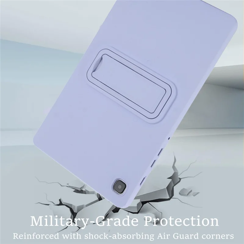 For Samsung Galaxy Tab A7 Lite 8.7-inch Case TPU + PC Skin-Friendly Kickstand Tablet Cover - Light Purple