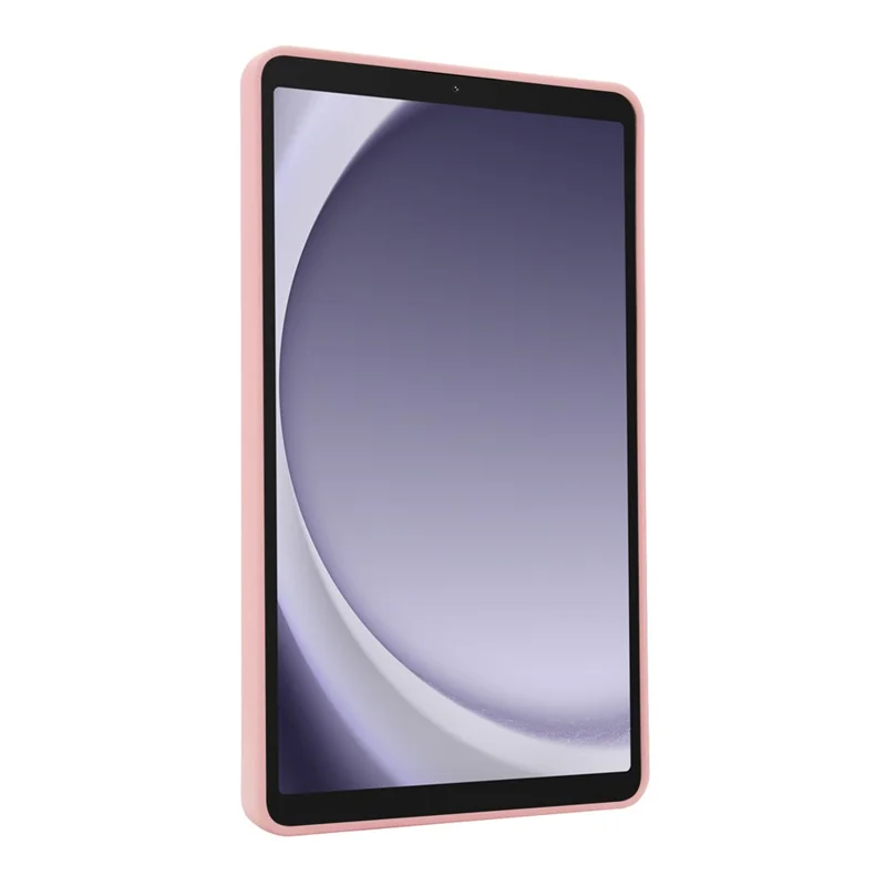 For Samsung Galaxy Tab A9 Case TPU + PC Skin-Friendly Kickstand Tablet Cover - Pink