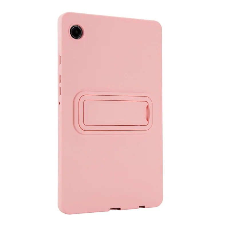 For Samsung Galaxy Tab A9 Case TPU + PC Skin-Friendly Kickstand Tablet Cover - Pink