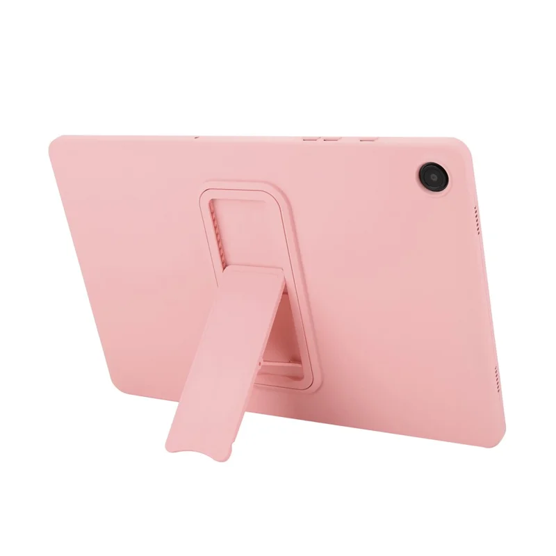 For Samsung Galaxy Tab A9+ Case TPU + PC Skin-Friendly Kickstand Tablet Cover - Pink