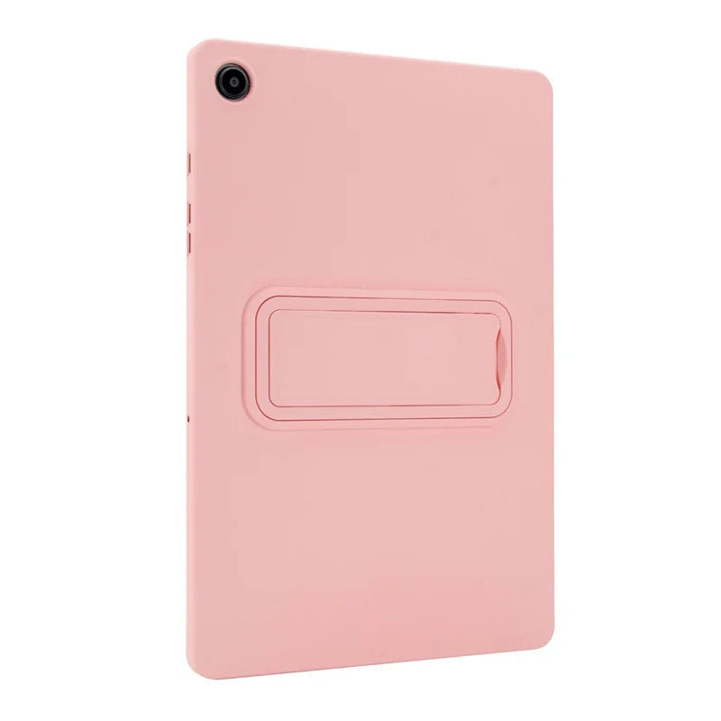 For Samsung Galaxy Tab A9+ Case TPU + PC Skin-Friendly Kickstand Tablet Cover - Pink