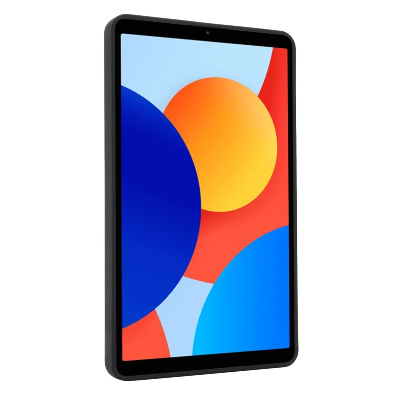 For Xiaomi Redmi Pad SE 4G 8.7 inch Case TPU + PC Skin-Friendly Kickstand Tablet Cover - Black