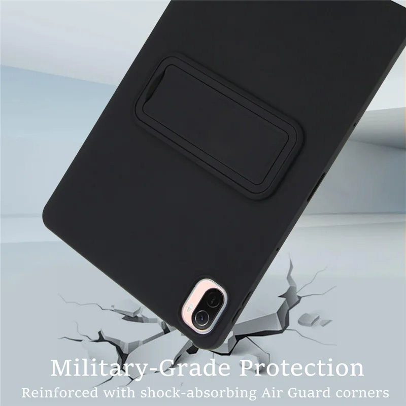 Für Xiaomi Pad 5 Pro / Pad 5 Hülle TPU + PC Hautfreundliche Ständer Tablet Schutzhülle - Schwarz