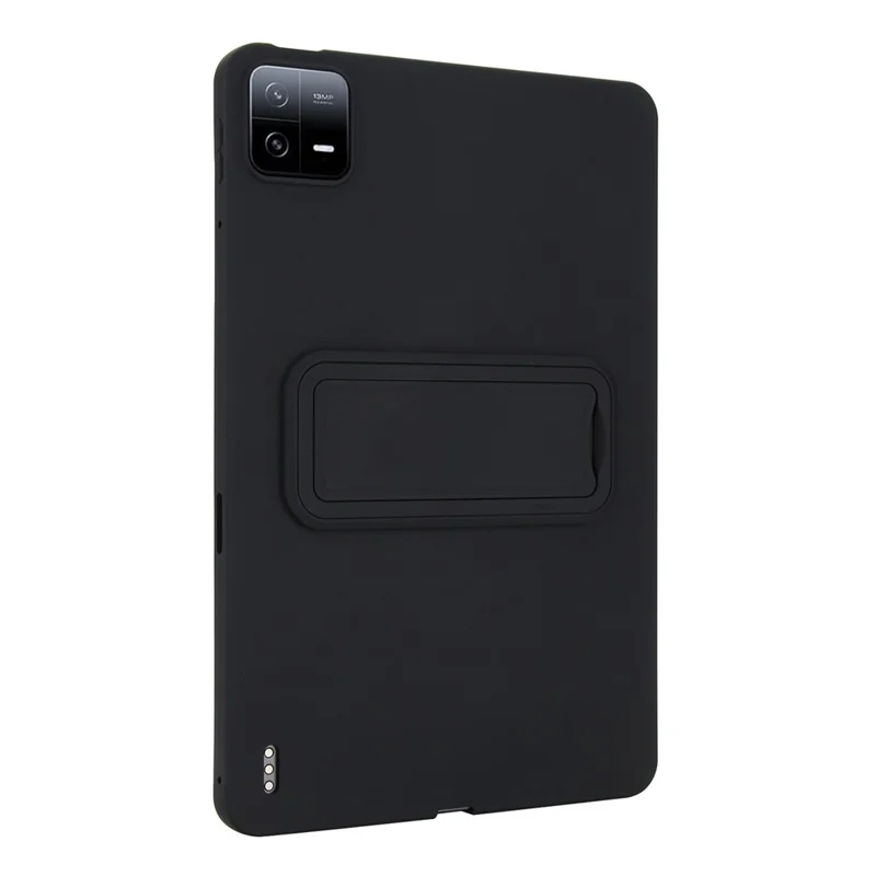 Für Xiaomi Pad 6 Pro / Pad 6 Hülle TPU + PC Hautfreundliche Ständer Tablet Schutzhülle - Schwarz