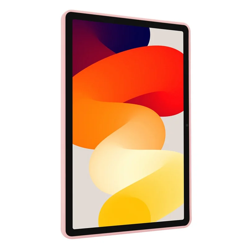 Funda para Xiaomi Redmi Pad SE de TPU + PC con Soporte Integrado y Diseño Amigable con la Piel - Rosa